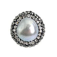 Small Pearl Crystal Jewelry Bead
